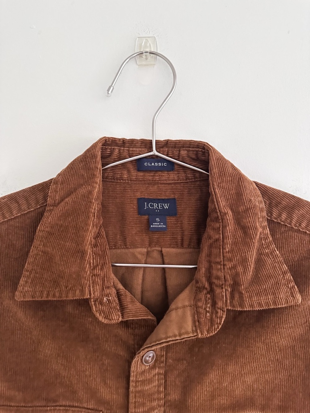 J.Crew Classic Corduroy Shirt Jacket | CPO Shacket | Rust Brown | Men's Size S - Picture 2 of 6